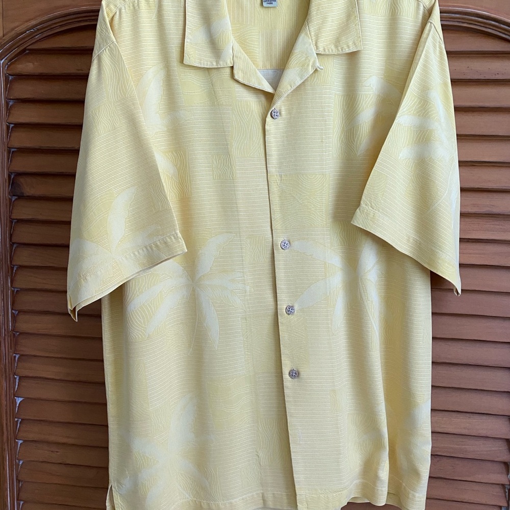 Tommy Bahama Yellow Casual Button Down Shirt